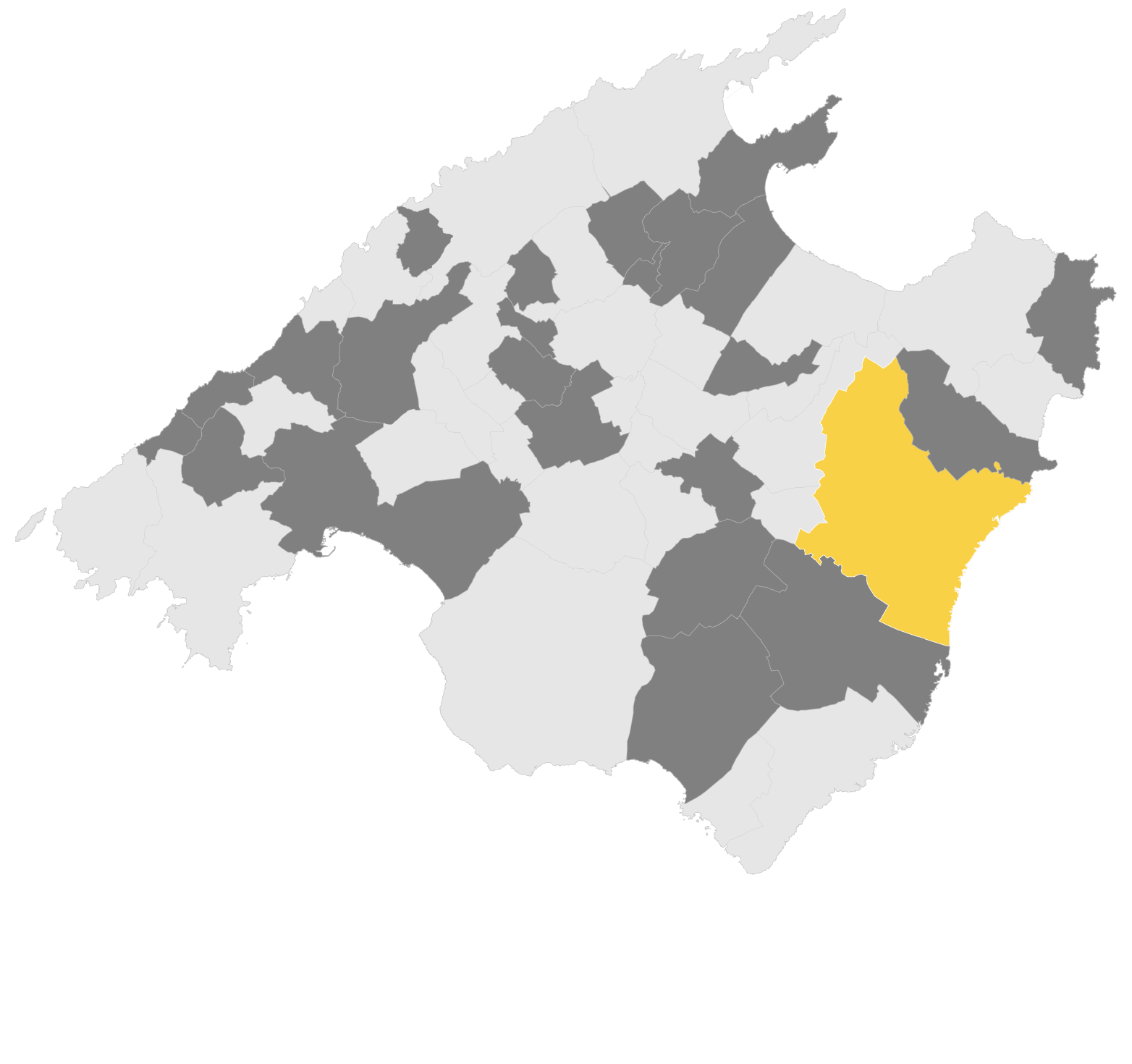 Mapa Manacor